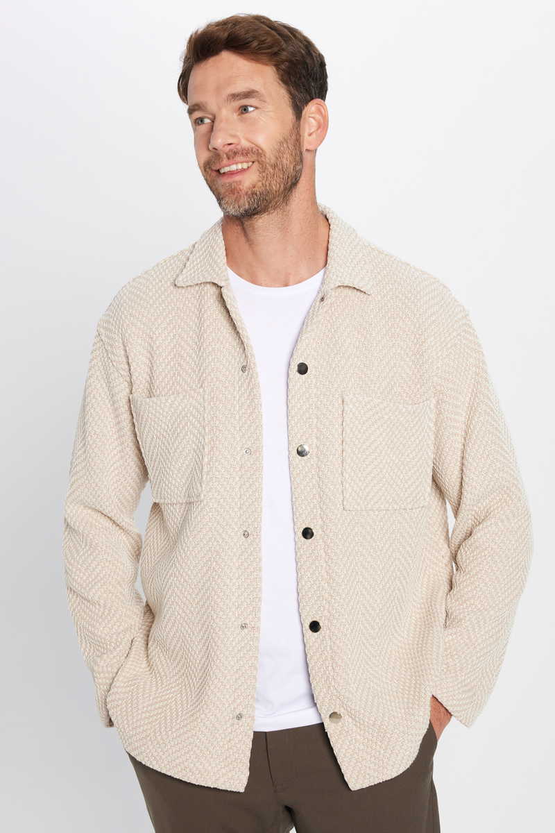 Knitted Ecru Shirt Knitted Ecru Shirt
