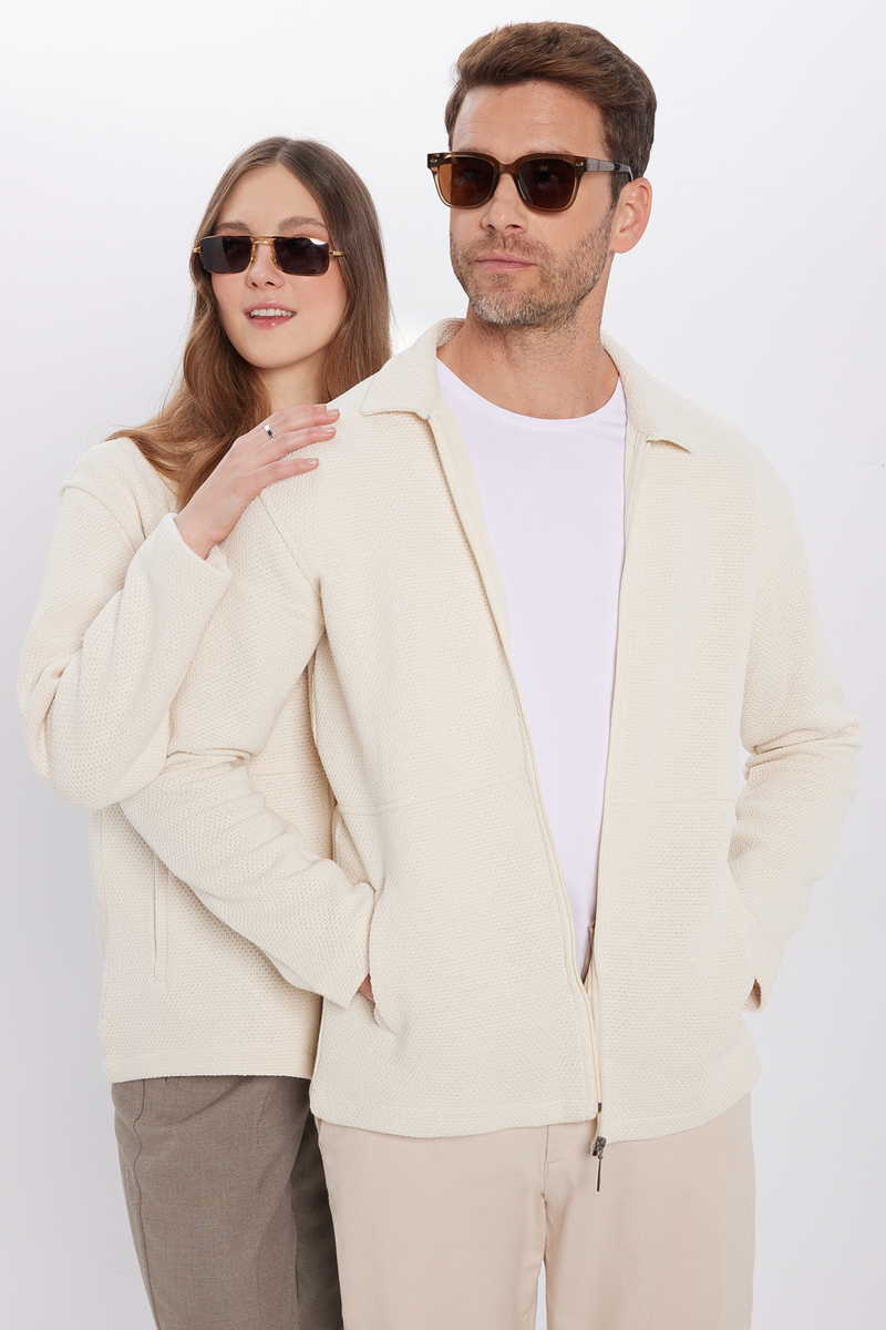 Knitted Ecru Shirt Knitted Ecru Shirt