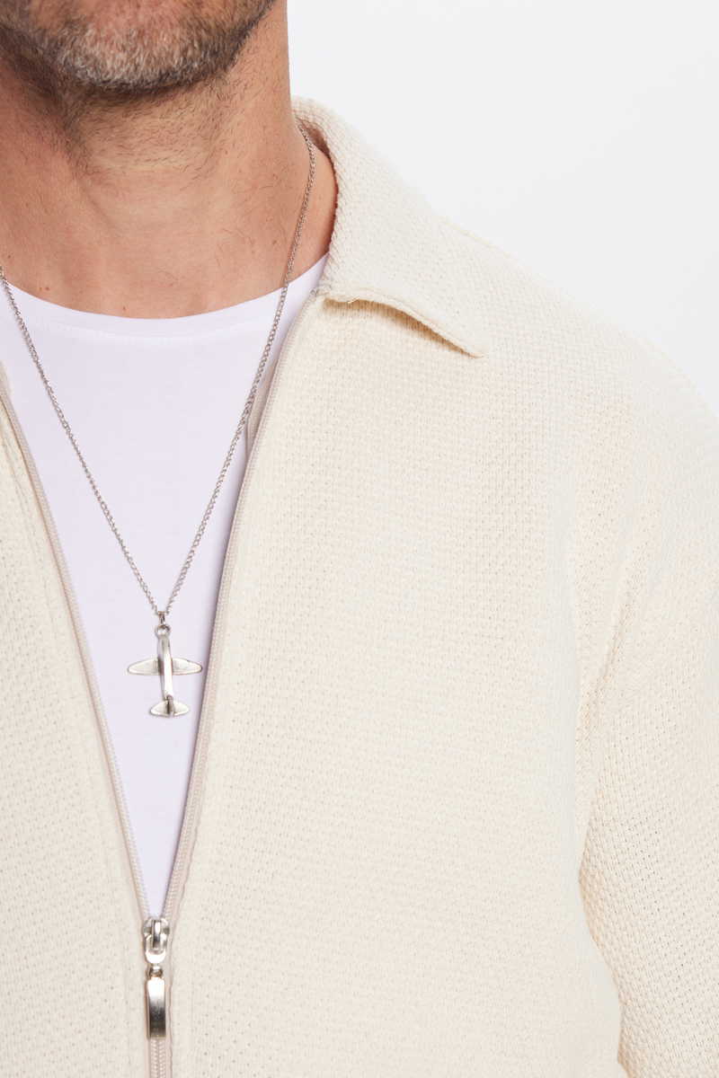 Knitted Ecru Shirt Knitted Ecru Shirt