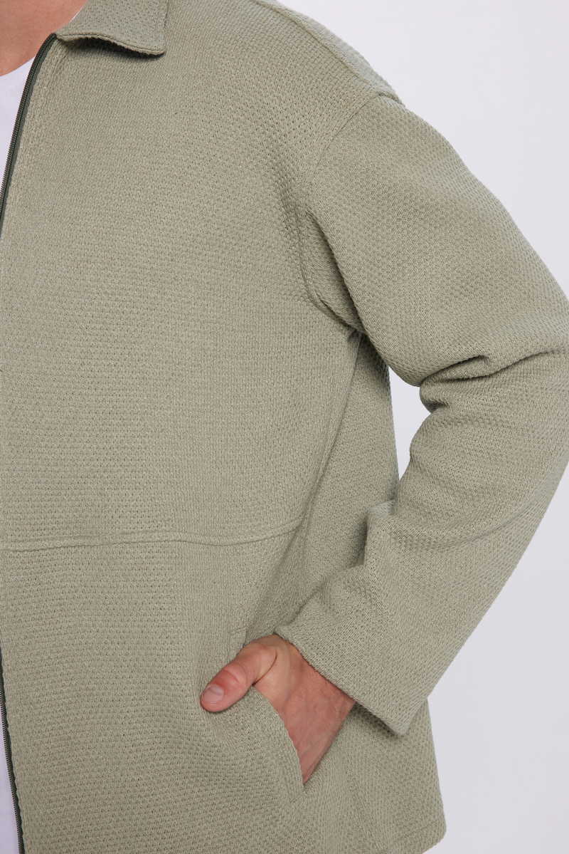 Knitted Green Shirt