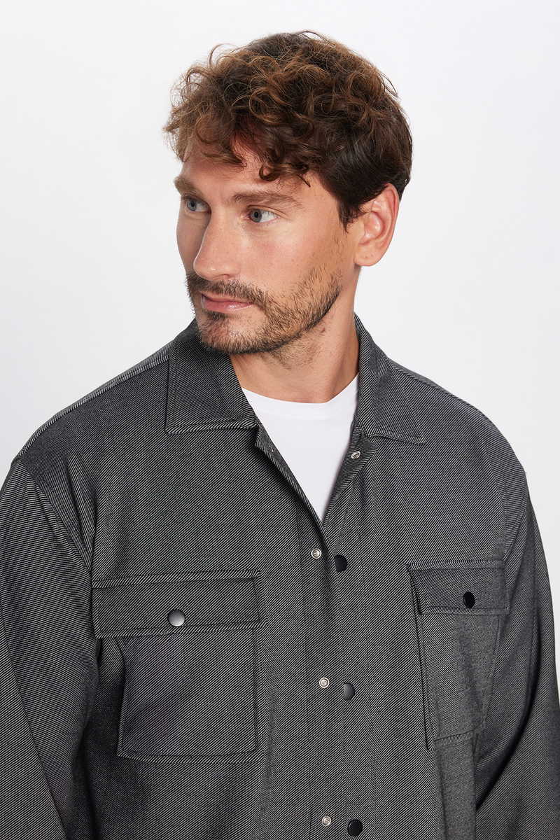 Knitted Black Shirt Knitted Black Shirt