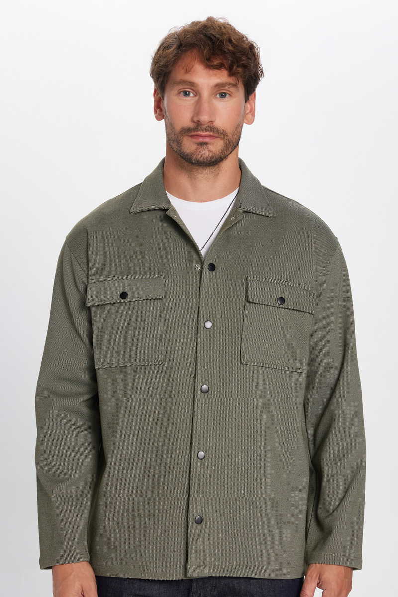 Knitted Khaki Shirt