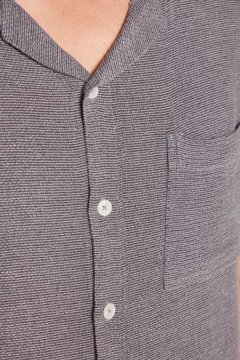 Textured Grey Shirt