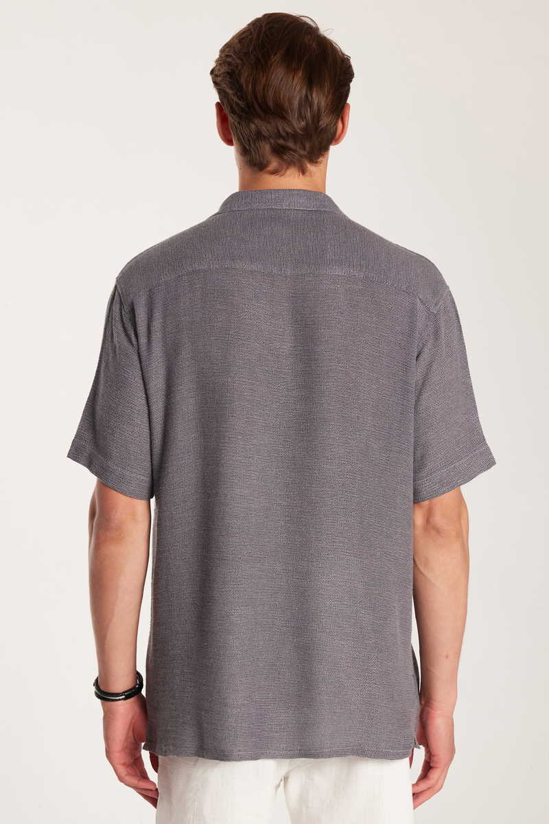 Textured Grey Shirt
