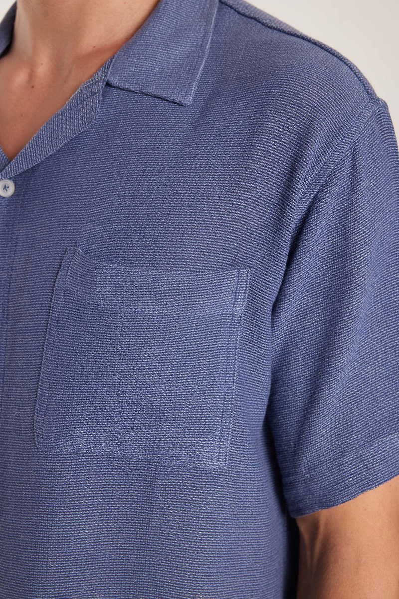 Textured Blue Shirt Textured Blue Shirt
