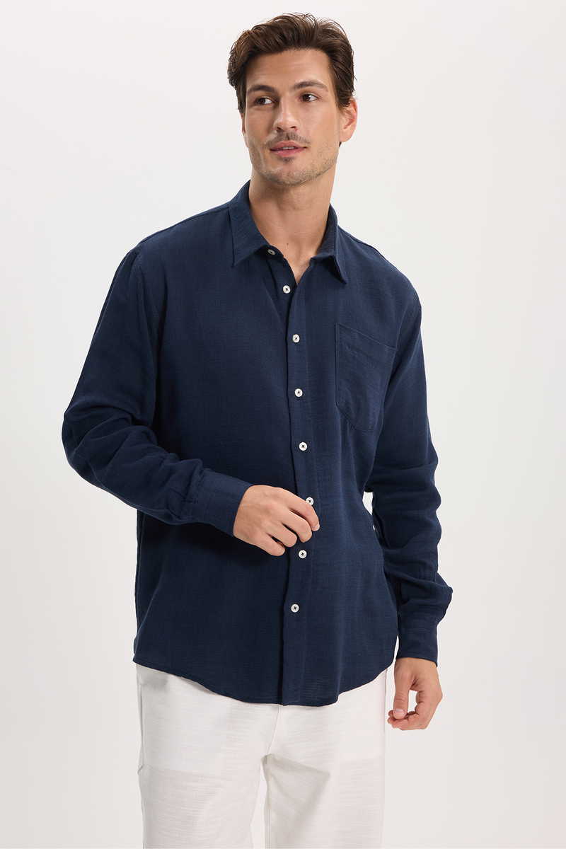 Plain Navy Blue Shirt Plain Navy Blue Shirt