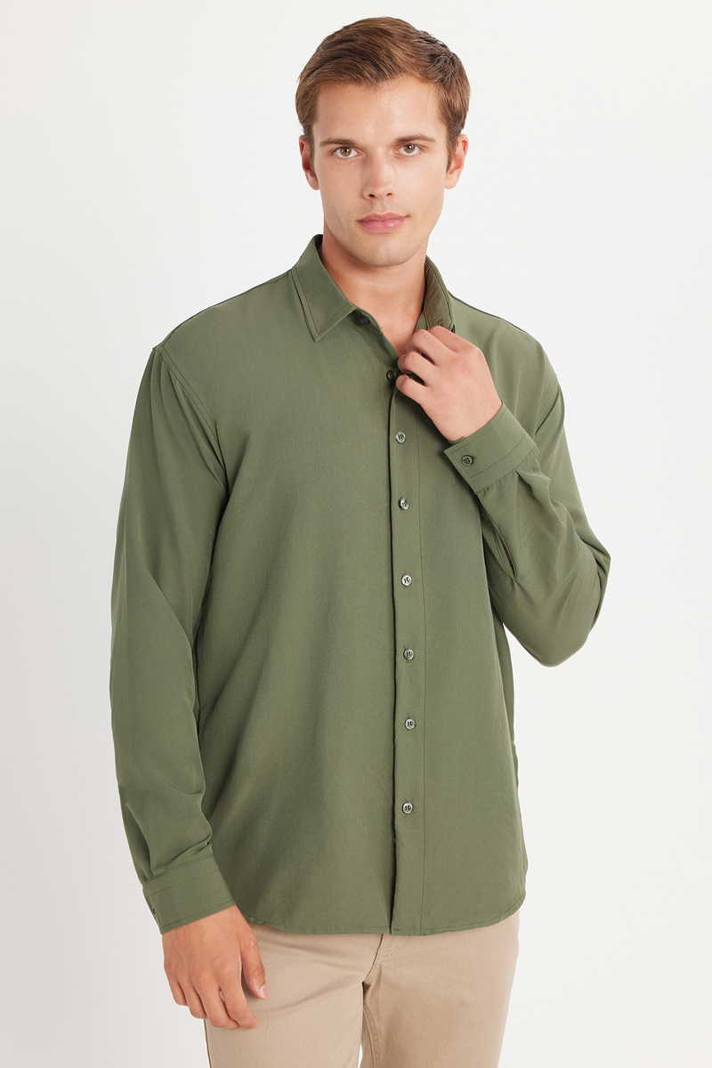 Plain Khaki Shirt