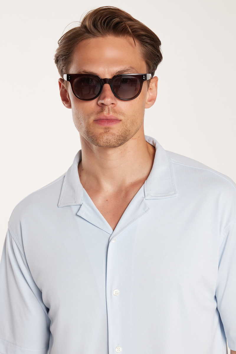 Patterned Blue Shirt Patterned Blue Shirt