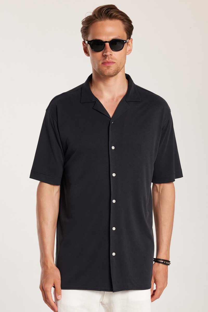 Patterned Navy Blue Shirt Patterned Navy Blue Shirt