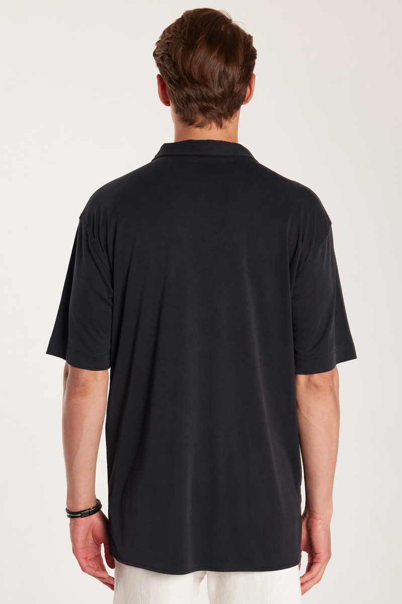Patterned Navy Blue Shirt Patterned Navy Blue Shirt