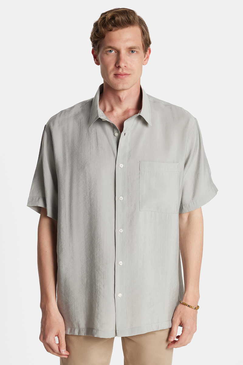 Uni Gris Chemise