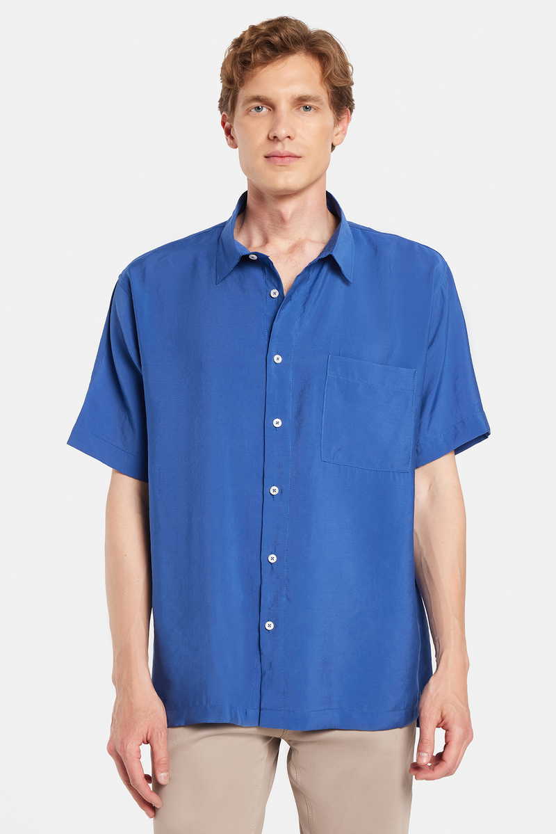 Plain Sax Blue Shirt