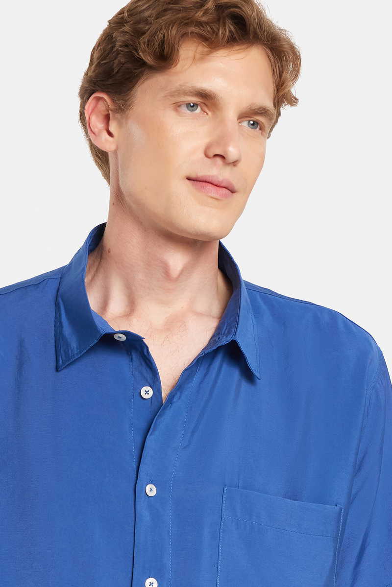 Plain Sax Blue Shirt