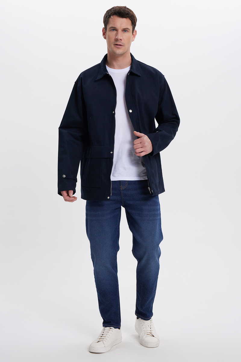 Plain Navy Blue Shirt