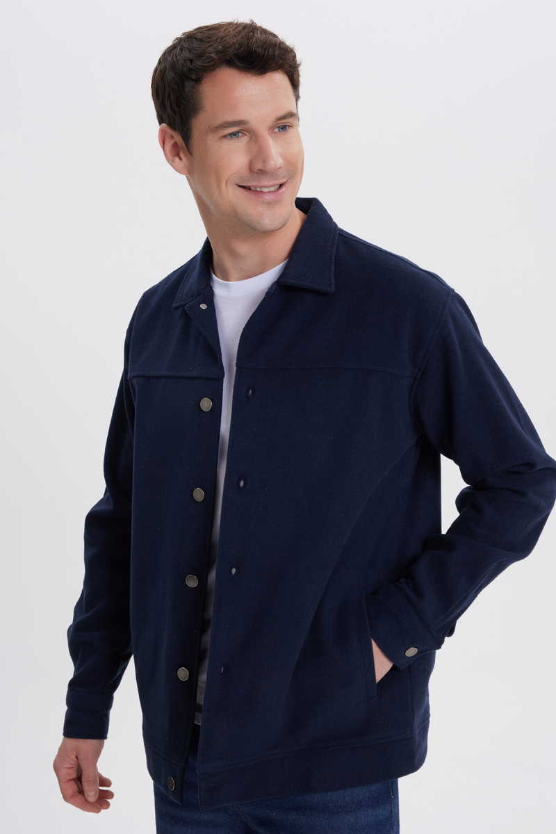 Plain Navy Blue Shirt