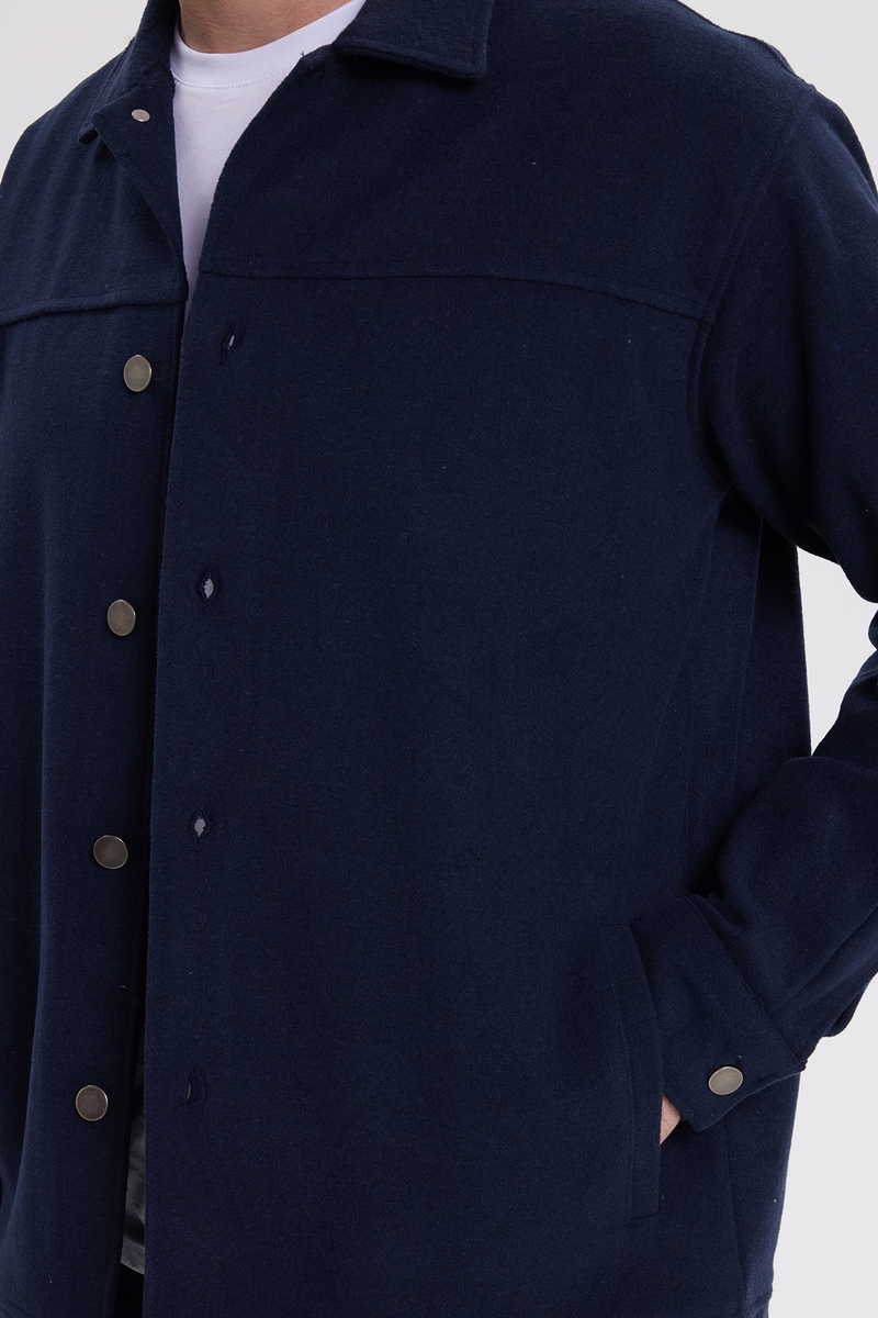 Plain Navy Blue Shirt