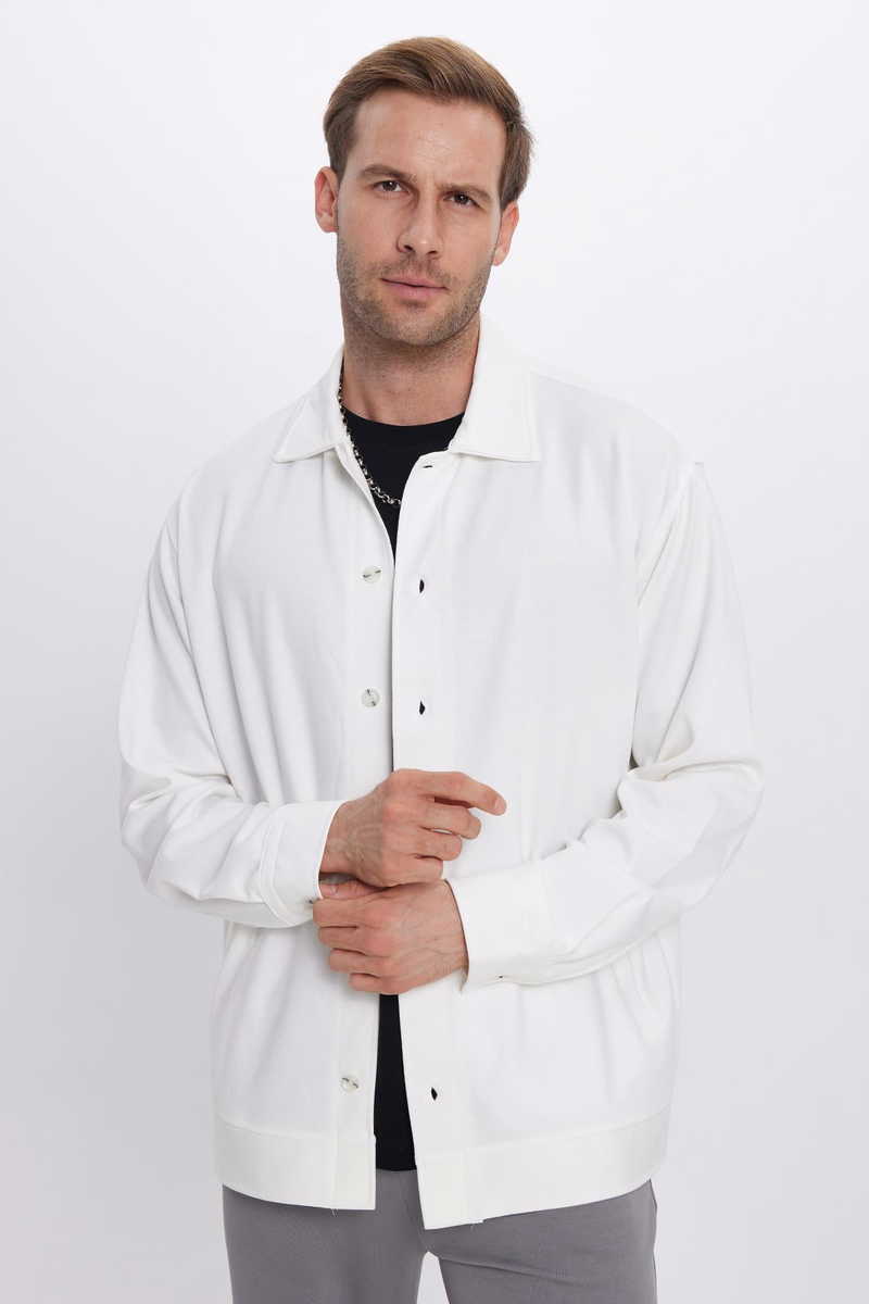 Knitted White Shirt Knitted White Shirt