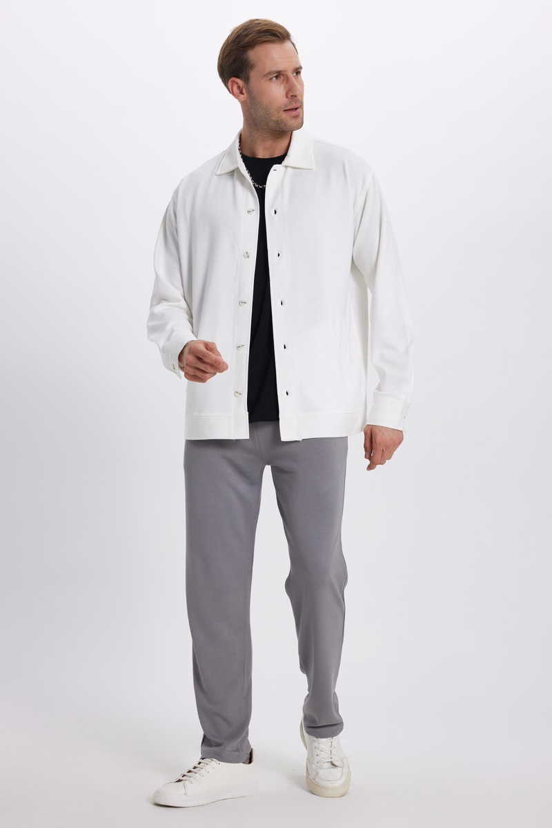 Knitted White Shirt Knitted White Shirt