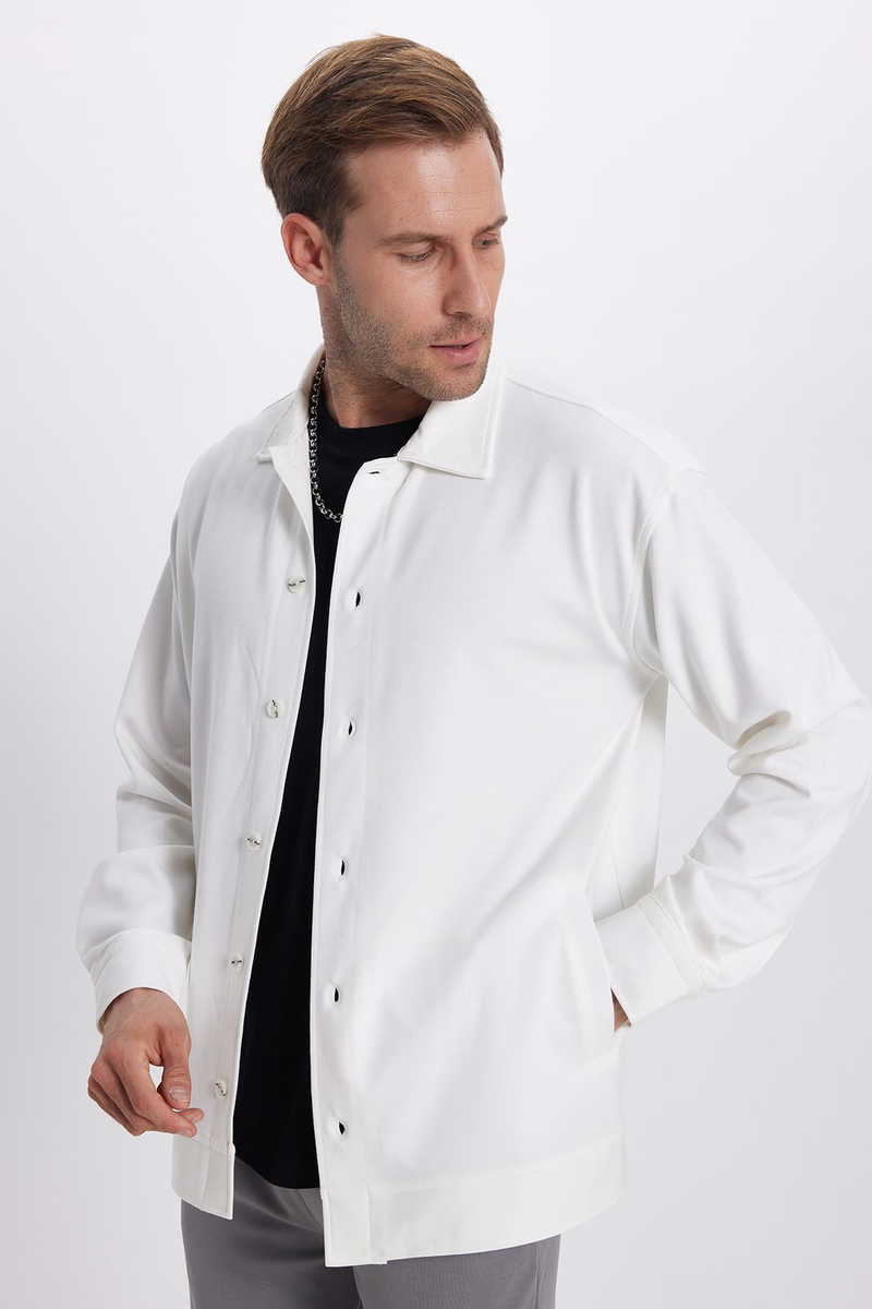 Knitted White Shirt Knitted White Shirt