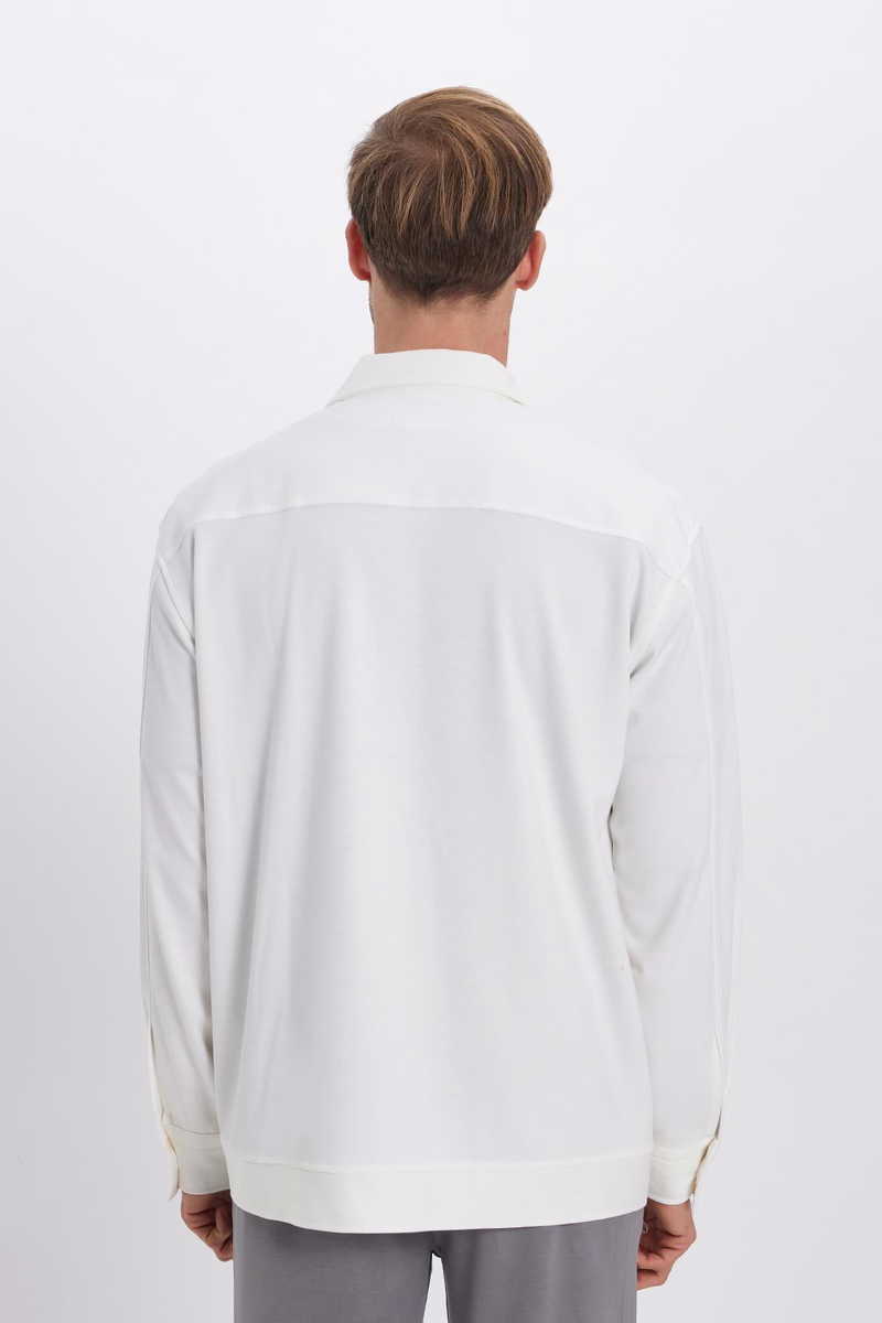 Knitted White Shirt Knitted White Shirt