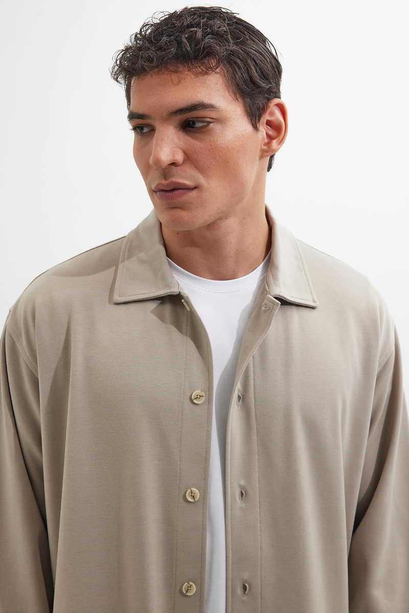 Knitted Beige Shirt