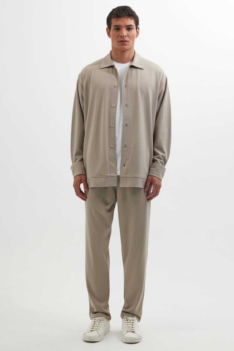 Knitted Beige Shirt Knitted Beige Shirt