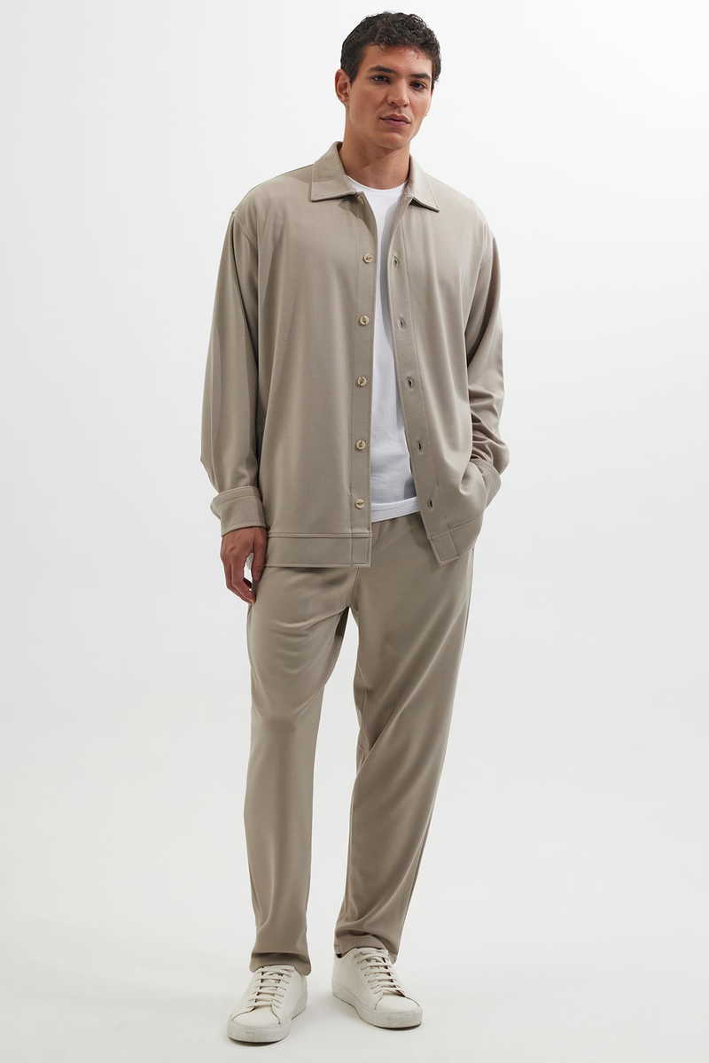 Knitted Beige Shirt Knitted Beige Shirt