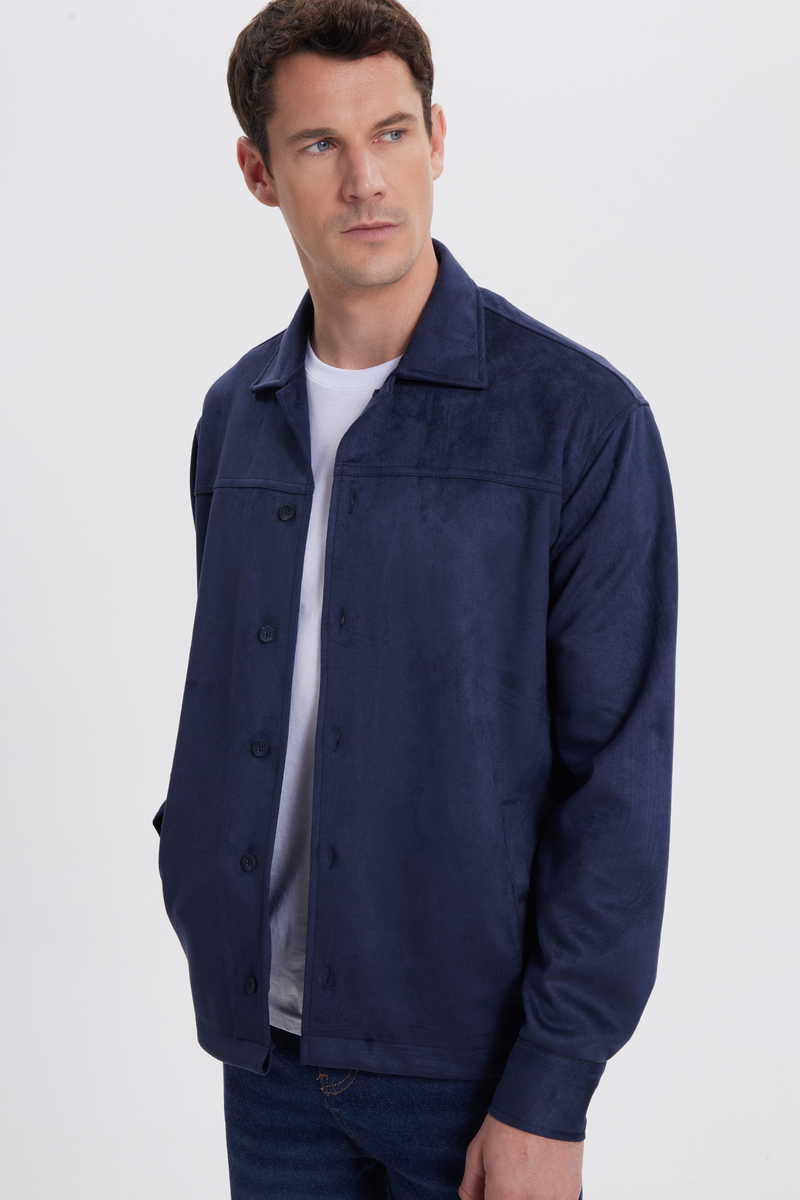 Plain Navy Blue Shirt