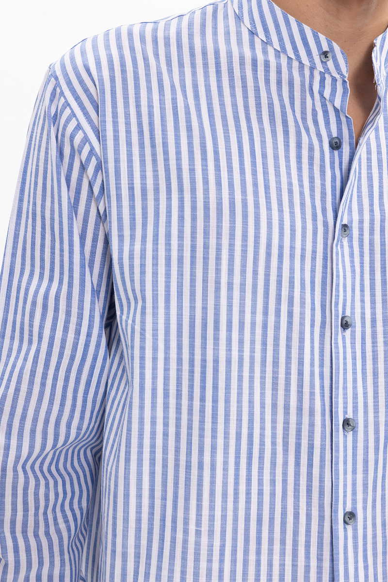 Striped Sax Blue Shirt Striped Sax Blue Shirt