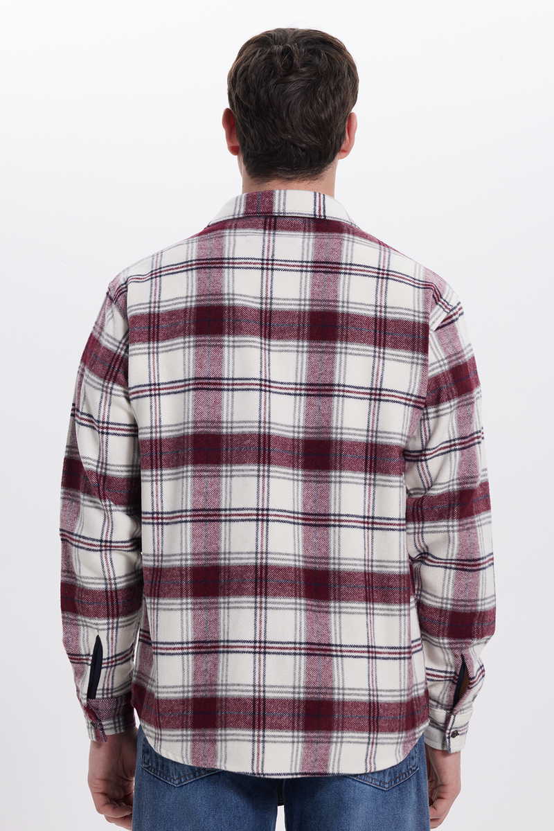 Checked Claret Red Shirt
