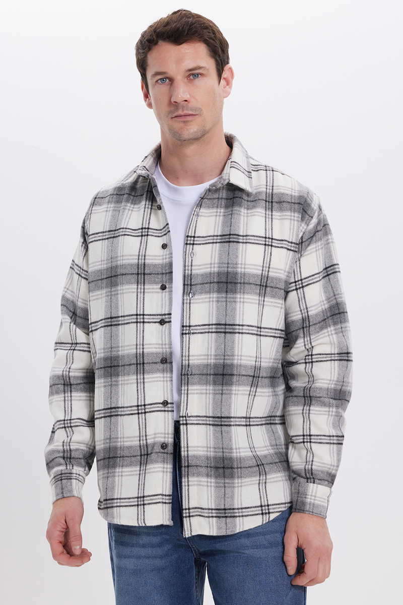 Checked Grey Shirt