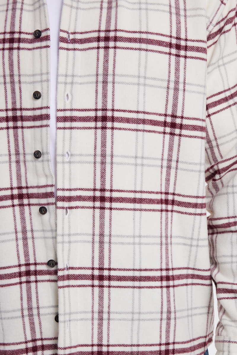 Checked Claret Red Shirt