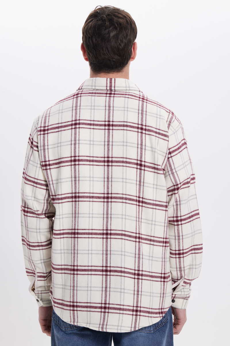 Checked Claret Red Shirt
