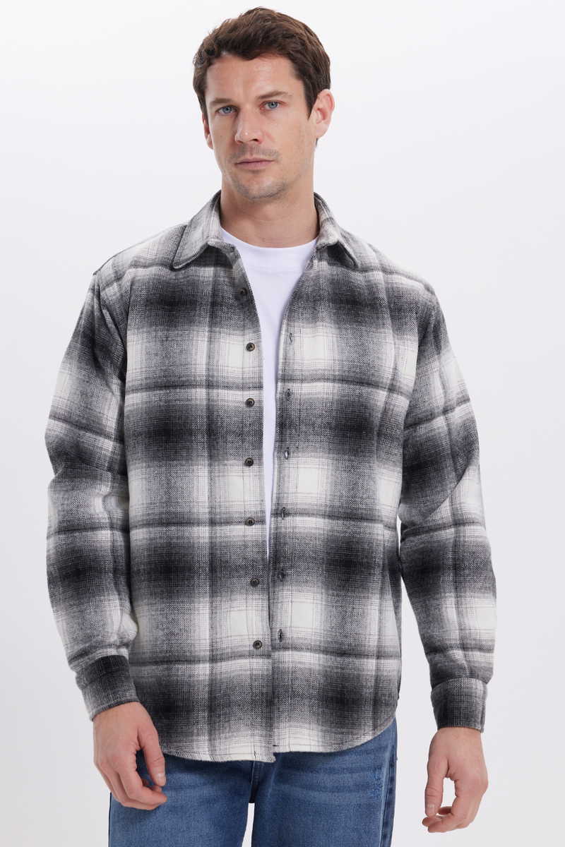 Checked Grey Shirt