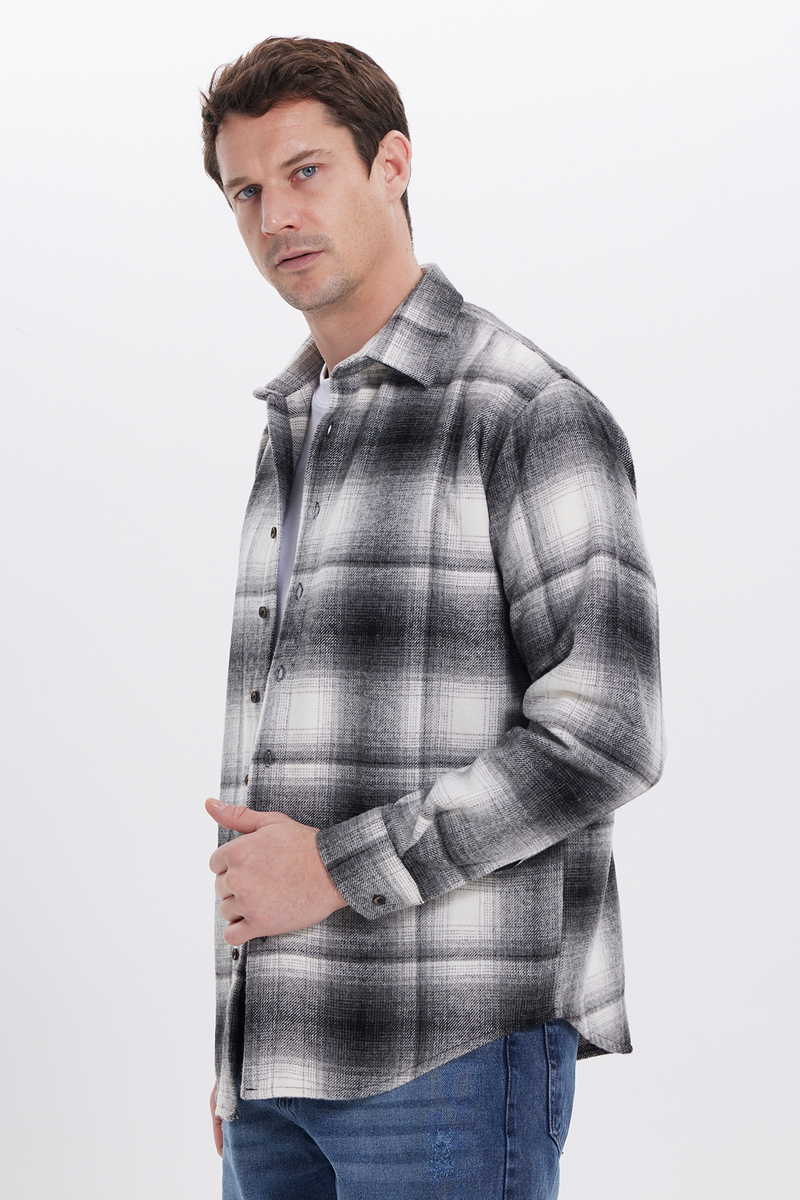 Checked Grey Shirt
