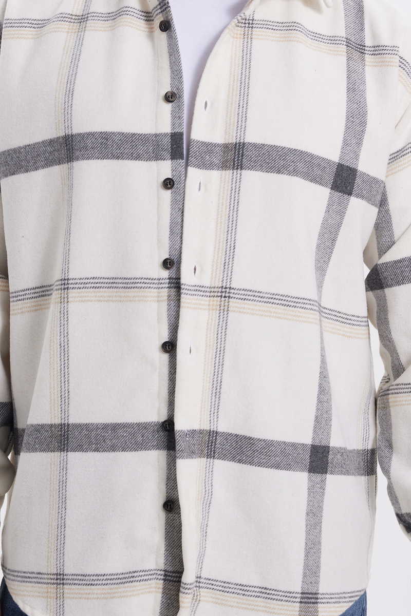 Checked Ecru Shirt