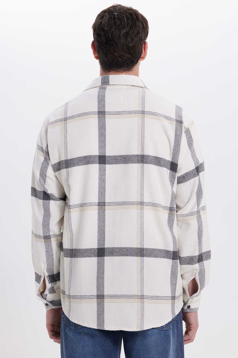 Checked Ecru Shirt