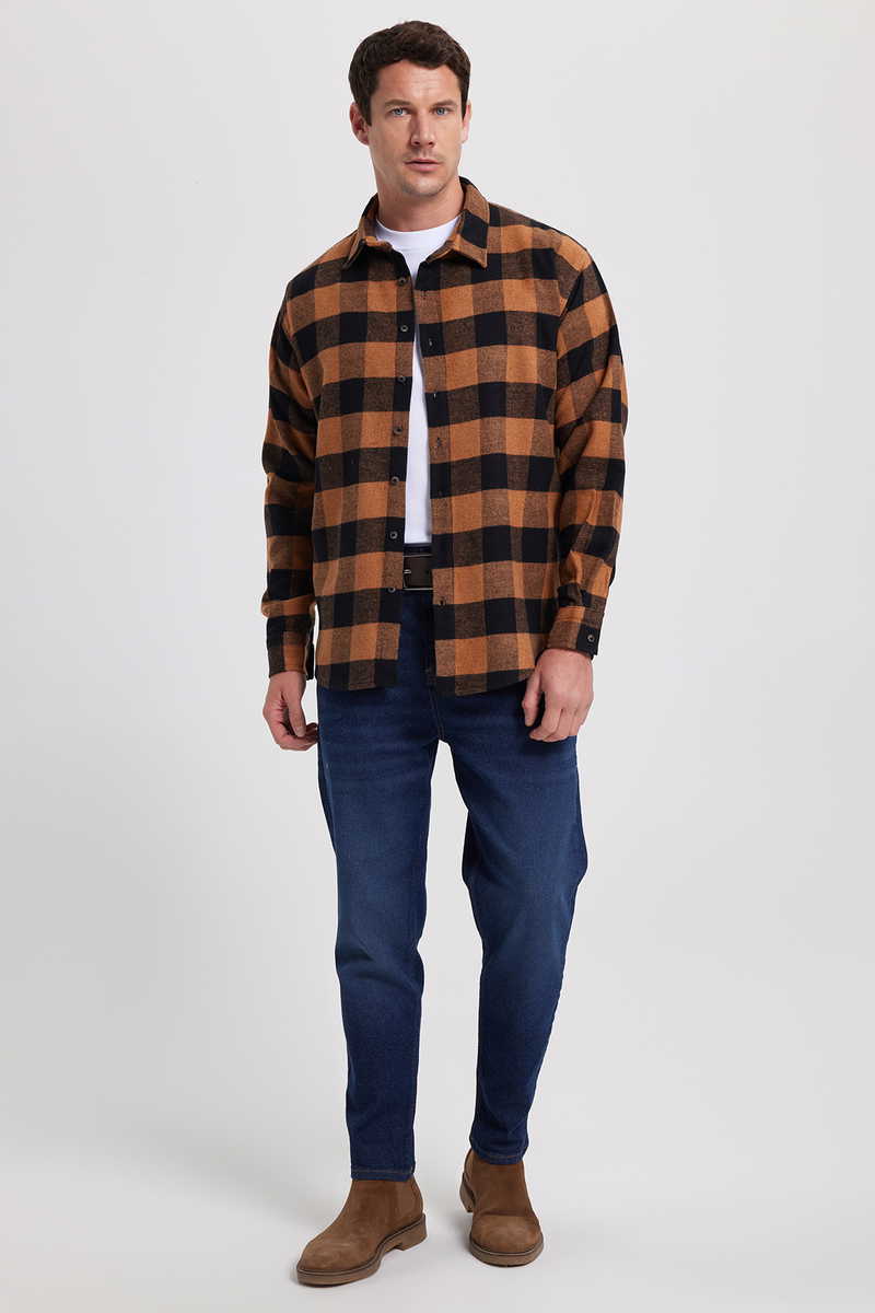 Checked Gold Shirt