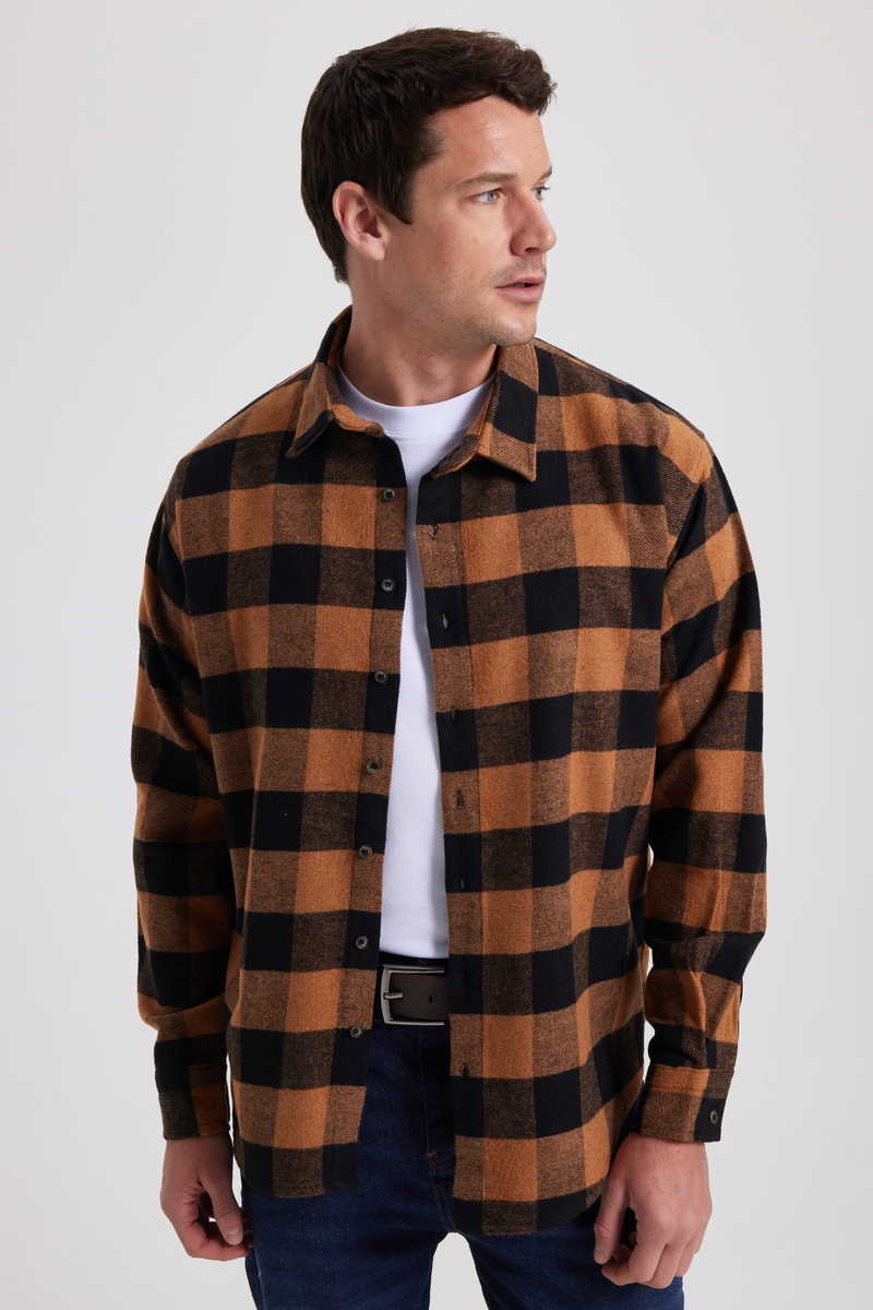 Checked Gold Shirt