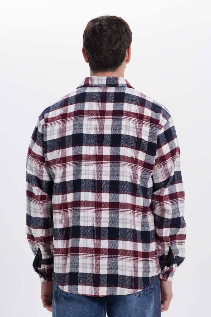 Checked Claret Red Shirt