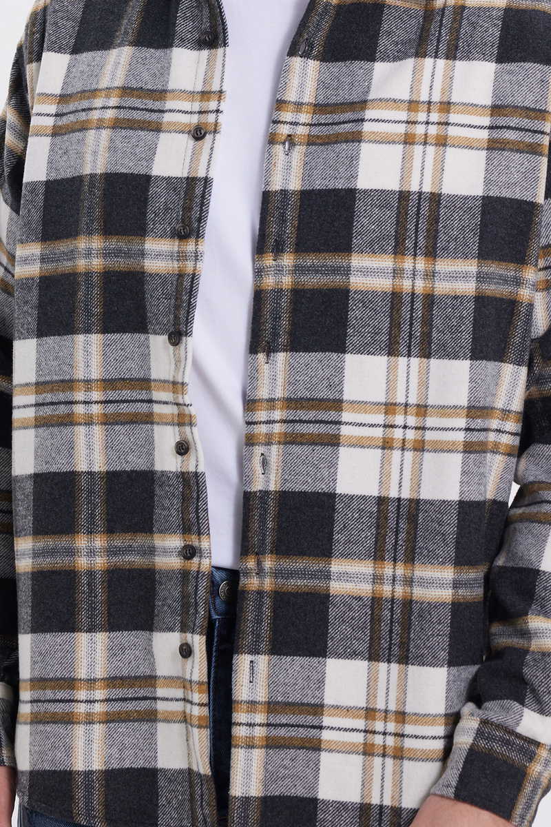 Checked Grey Shirt Checked Grey Shirt