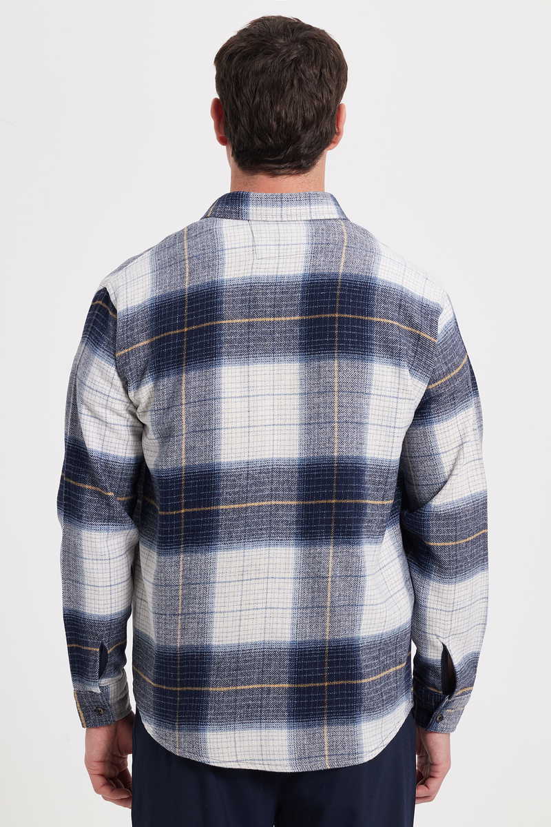 Checked Navy Blue Shirt