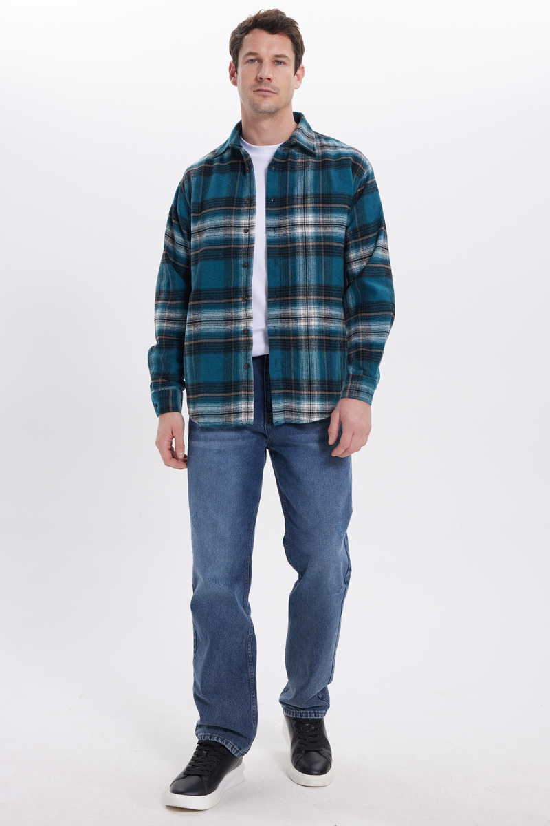 Checked Green Shirt