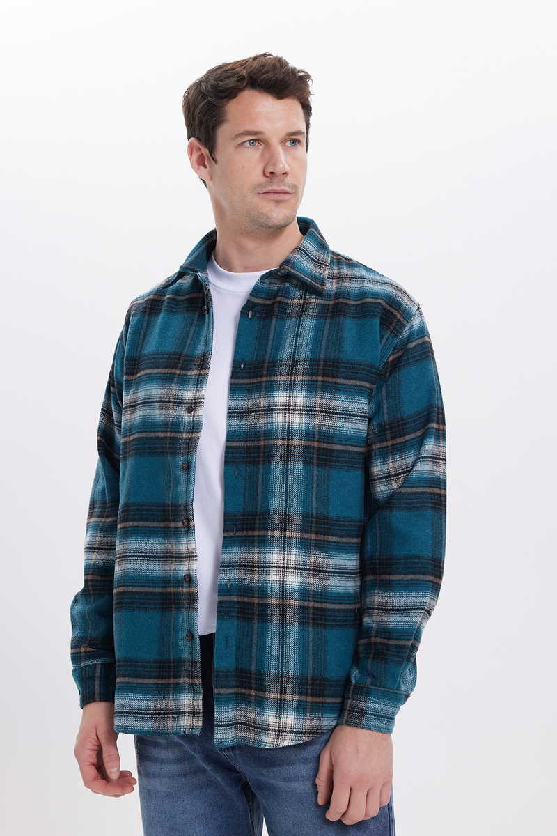 Checked Green Shirt