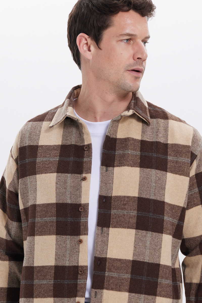 Checked Brown Shirt