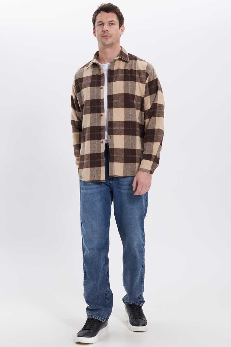 Checked Brown Shirt Checked Brown Shirt