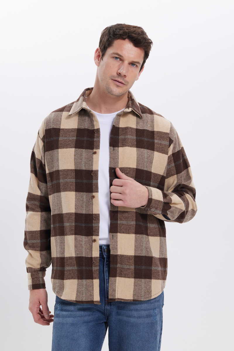 Checked Brown Shirt Checked Brown Shirt