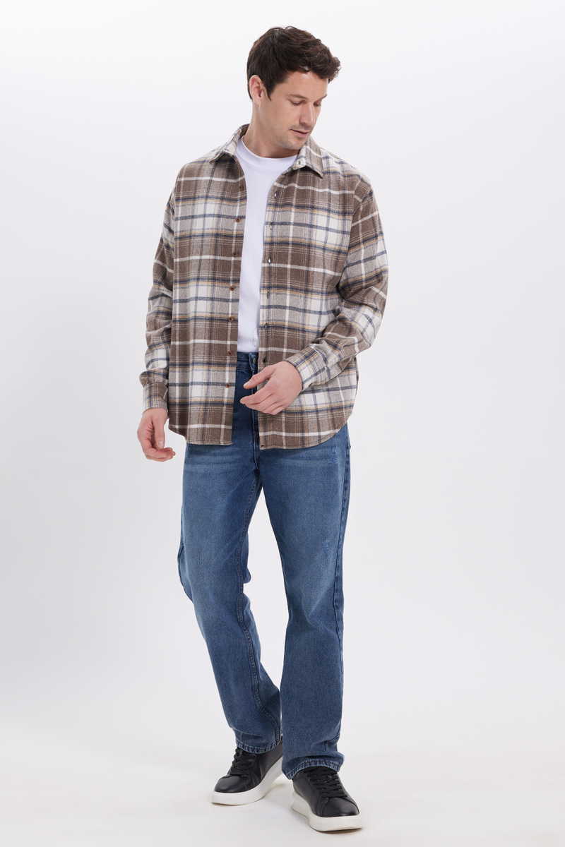 Checked Brown Shirt
