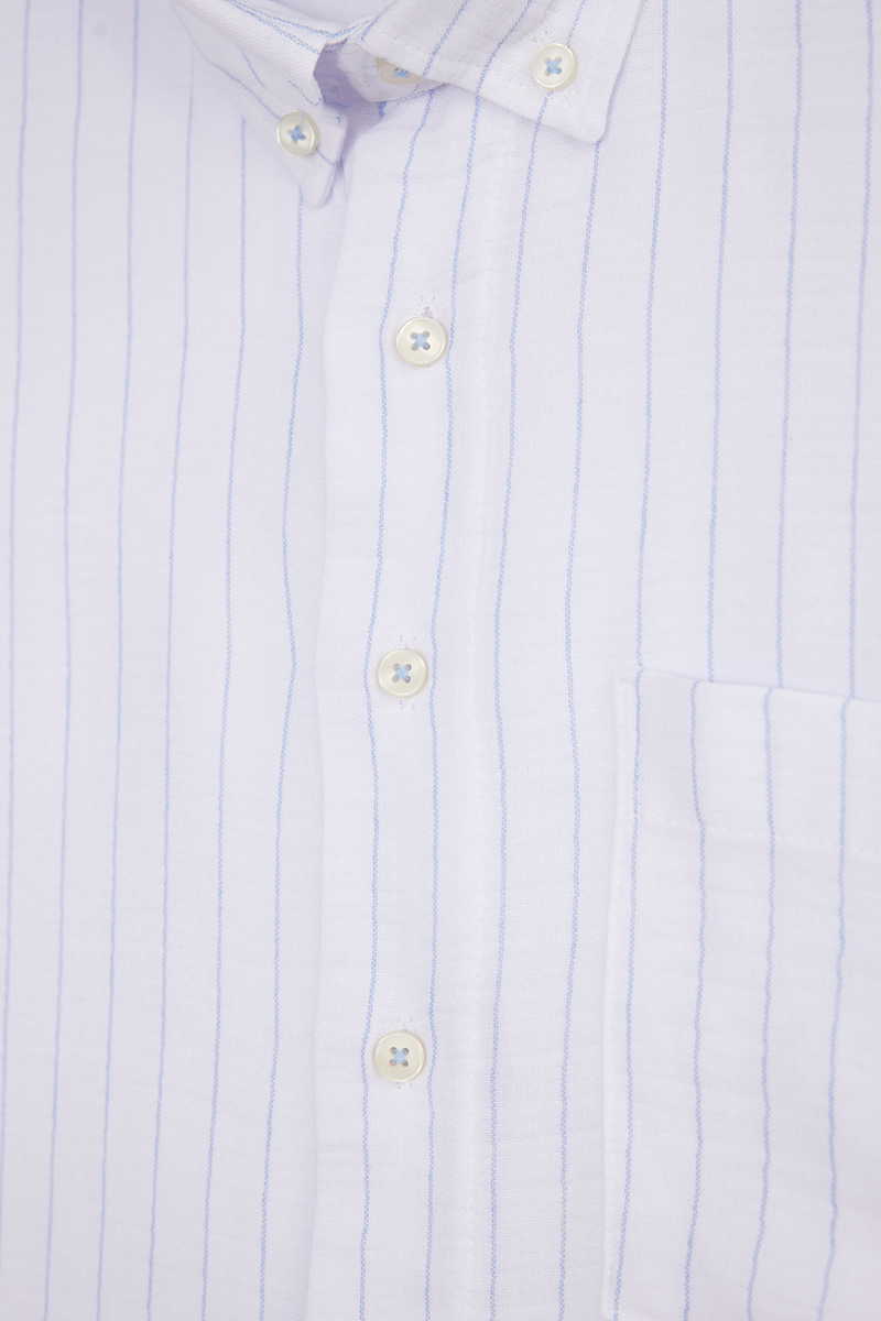 Striped White Shirt