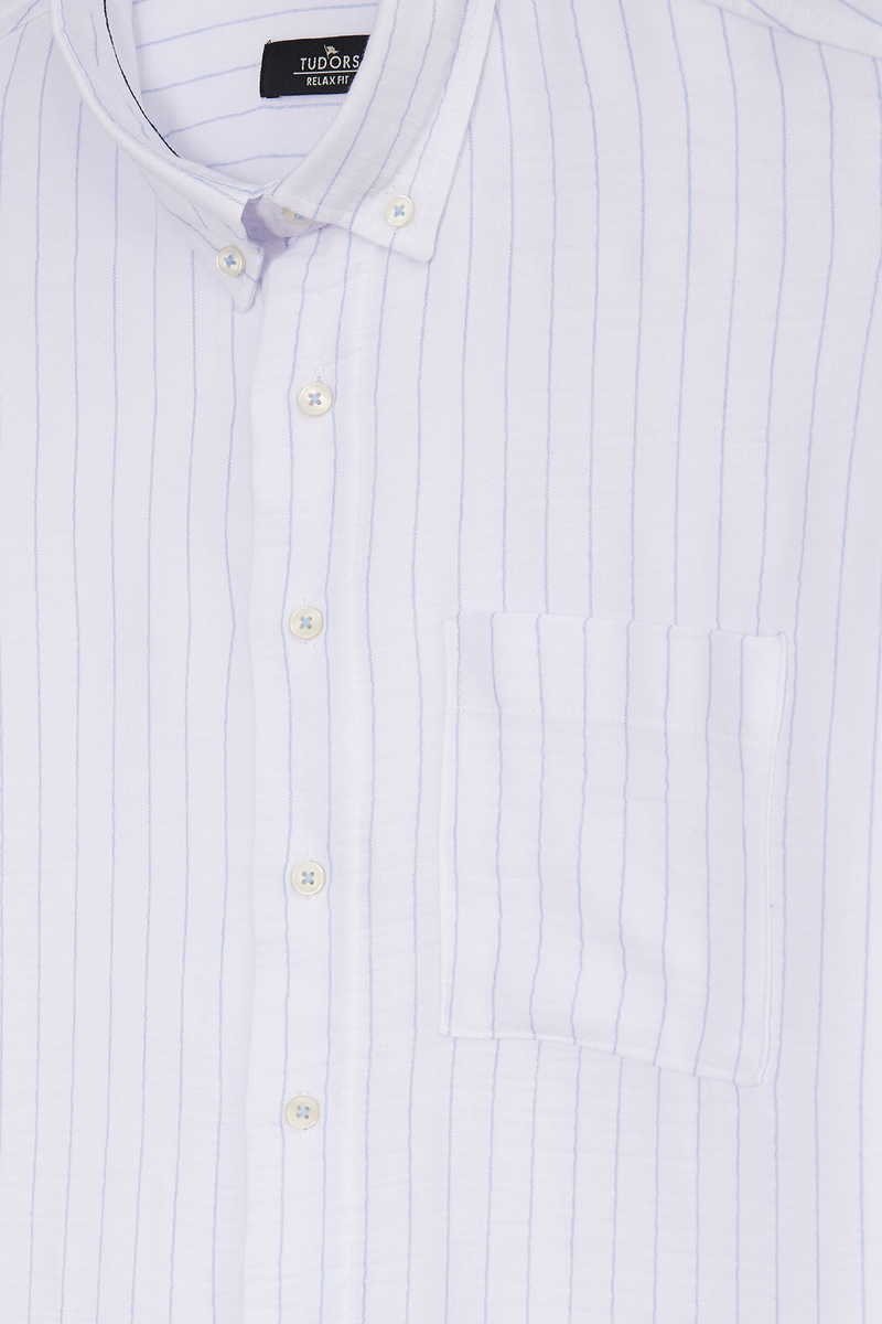 Striped White Shirt